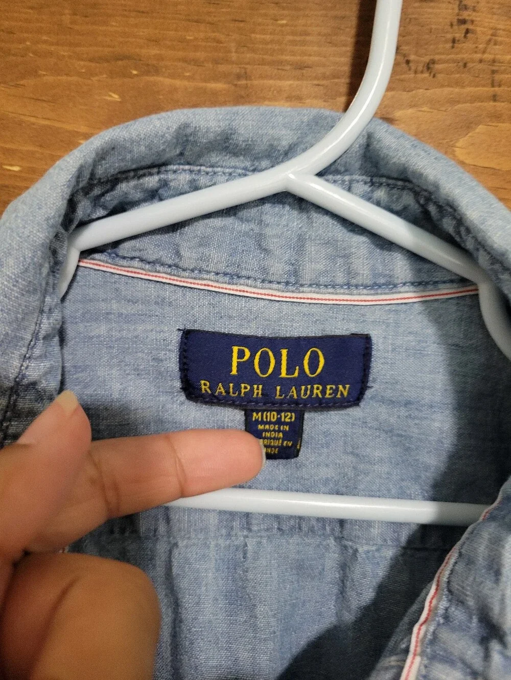 Polo by Ralph Lauren Light Blue Short-Sleeve Button Up Denim Shirt Boys 10-12